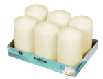 PILLAR CANDLE CREAM 150X80MM 70HRS 10X1