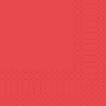 DUNI TISSUE NAPKIN 24CM 3PLY RED