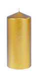 DUNI PILLAR CANDLE MATT GOLD 150X70MM