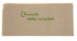 32CM 1PLY NOVAFOLD NAPKIN RECYCLED LOGO FITS KRAFT-DISP