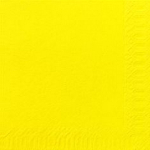 POPPIES NAPKIN 33CM 2PLY YELLOW