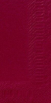 DUNI NAPKIN 33CM 3PLY 8 FOLD BORDEAUX