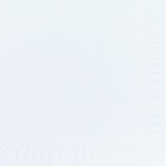 DUNI NAPKIN 33CM 3PLY WHITE