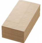 NAPKIN 2PLY 40CM 8FOLD NATURAL BROWN 2000