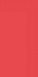 DUNI NAPKIN 40CM 3PLY 8 FOLD RED