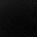 POPPIES NAPKIN 40CM 3PLY BLACK
