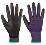 TOUCHSCREEN PU PURPLE/BLACK GLOVE XS
