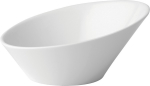 UTOPIA ANTON BLACK FINE CHINA ELIPSE BEVEL BOWL 23.3OZ