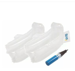 ALERTA AIR HEEL BOOTEES WITH STRAP, PAIR