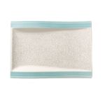 AMARAH AQUAMARIN PLATE FLAT RECTANGULAR 26X20CM / 10.2X7.9"