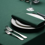 AMALFI NAPKIN FOREST GREEN 51X51CM HEMMED EDGE