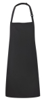 COTTON BIB APRON BLACK NO POCKET