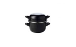 ARTIS MUSSEL CASSEROLE DISH BLACK 12CM(D)X13CM(H) 0.5L X6