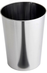 ASLOTEL STAINLESS STEEL WASTE BIN 6LITRE BRUSHED CHROME