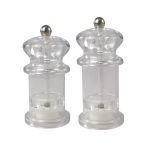 ACRYLIC SALT & PEPPER MILL 13CM 5.25"   X12
