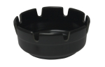ROUND BLACK ASHTRAYS 4" MELAMINE
