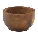 ACACIA WOOD DIP POT 6CL/2OZ