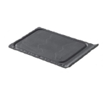 REVOL BASALT MATT BLACK SLATE EFFECT SMALL GROOVED TRAY 4.5X3.3"