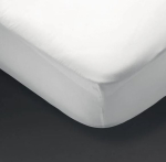 WHITE ESSENTIALS SPECTRUM FITTED SHEET SINGLE 90 X 190CM