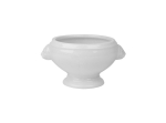 SUPERWHITE LION HEAD SOUP BWL  4"10.5CM X 6