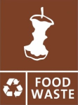 FOOD WASTE LOGO FOR BIN 160X210MM
