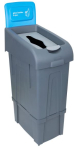 PROCYCLE RECYCLIN BIN, LID & BACK PANEL 80L BLUE GLASS