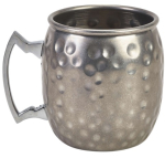 VINTAGE BARREL HAMMERED MUG 40CL 9X8.5CM