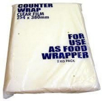 CLEAR COUNTER FILM 10X15" 2KG APPROX 600 SHEETS