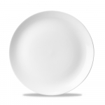 CHURCHILL SUPER VITRIFIED EVOLVE WHITE COUPE PLATE 10.2"