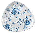 CHURCHILL SUPER VITRIFIED VINTAGE PRINTS PRAGUE ROSE CHINTZ TRIANGULAR PLATE 7.5"