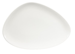 CHURCHILL SUPER VITRIFIED WHITE CHEFS' TRIANGULAR PLATE 14X9.8"