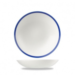 CHURCHILL SUPER VITRIFIED RETRO BLUE COUPE BOWL 84.5OZ