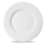 CHURCHILL SUPER VITRIFIED WHITE PROFILE WIDE RIM PLATE 9.3"
