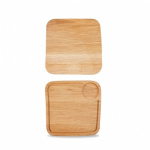 CHURCHILL ART DE CUISINE OAK WOOD SQUARE BOARD 10"