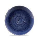 CHURCHILL SUPER VITRIFIED STONECAST PATINA COBALT BLUE COUPE PLATE 8.5"