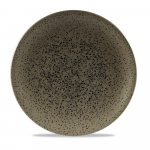 CHURCHILL ART DE CUISINE MENU SHADES CALDERA FLINT GREY COUPE PLATE 10.6"