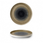 CHURCHILL SUPER VITRIFIED STONECAST AQUEOUS BAYOU WALLED PLATE 10.2"