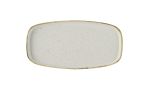 CHURCHILL STONECAST BARLEY WH OBLONG CHEF PLATE 11"X5 7/8"