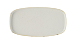CHURCHILL STONECAST BARLEY WH OBLONG CHEFS PLATE 12"X7 1/4"