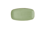 CHURCHILL STONECAST SAGE GREEN CHEFS OBLONG PLATE 13X7 3/8"