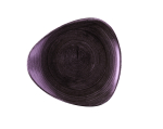 CHURCHILL STONECAST PATINA DEEP PURPLE LOTUS PLATE 9"