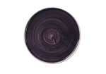 CHURCHILL STONECAST PATINA DEEP PURPLE WALLED PLATE 10"