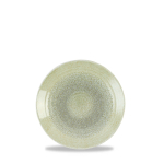 HARVEST GRAIN SPECKLED GREEN ORGANIC COUPE PLATE 23CM