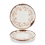 HARVEST MEDITERRANEAN TERRACOTTA ROUND WALLED PLATE