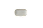 STONECAST RAW GREY OBLONG CHEFS PLATE 7 4/5 X 4 3/4"