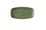 STONECAST SORREL GREEN CHEFS OBLONG PLATE 11 3/4X6"