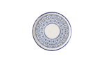 HARVEST MEDITERRANEAN MORESQUE WALLED PLATE 10 2/8"
