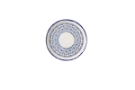 HARVEST MEDITERRANEAN MORESQUE WALLED PLATE 8.25"