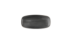 STONECAST RAW BLACK CHEFS OBLO NG PLATE 10.6"X5"