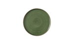 STONECAST SORREL GREEN WALLED PLATE 10 2/8"